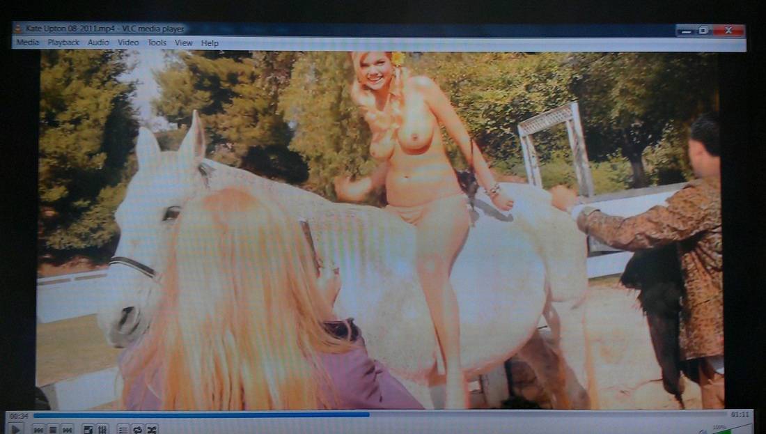 Kate Upton - Topless on a Horse 02