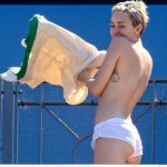 Miley Cyrus topless Sidney 07